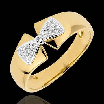 Ring Schleife Amelia in Gelbgold