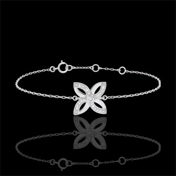 Armband Frische - Sommerlilie - Weißgold