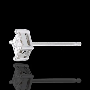 Ohrstecker Damier in Weissgold - 0.34 Karat