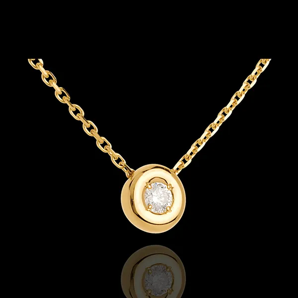 Diamantcollier Kelch in Gelbgold