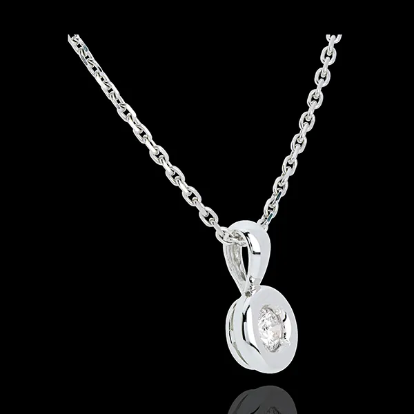 Diamant Anhänger Kelch in Weissgold