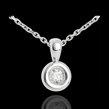 Anhänger Kelch in Weissgold - 0.23 Karat
