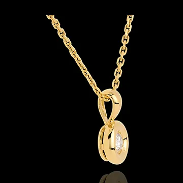 Anhänger Kelch in Gelbgold - 0.28 Karat