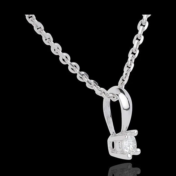 Anhänger Solitär in Weissgold