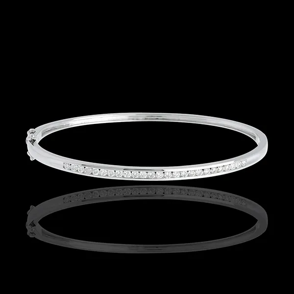 Diamantarmreif Barett in Weissgold - 0.75 Karat - 25 Diamanten