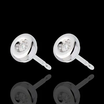 Ohrstecker Kelch in Weissgold