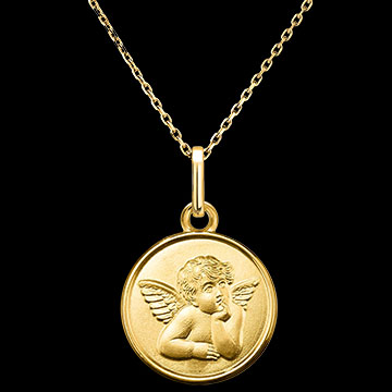 Medaille Der Gedankenwächter – 18-karätiges Gelbgold