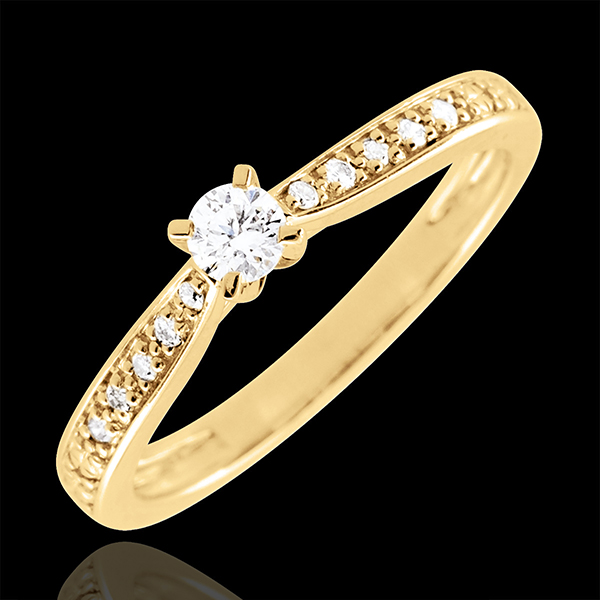 Solitärring Garlane 4 Krappen - 0.10 Carat