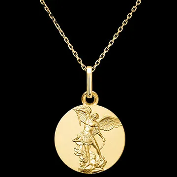 Medaille Heiliger Michael – 9-karätiges Gelbgold