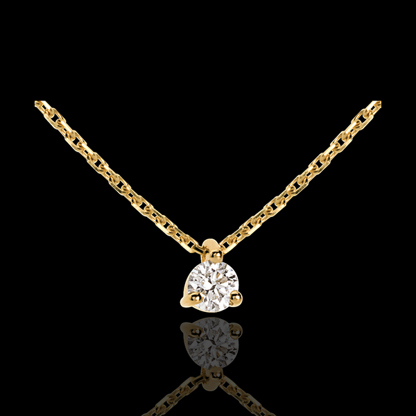Collier Solitär in Gelbgold