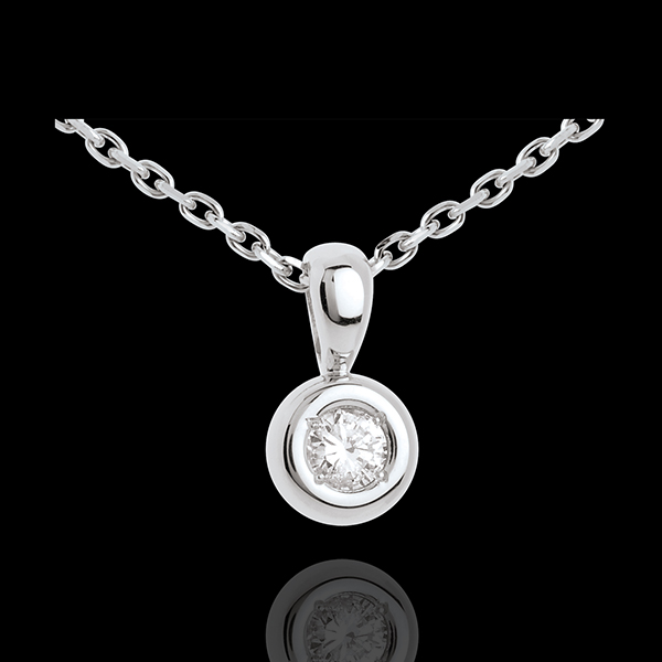 Diamant Anhänger Kelch in Weissgold
