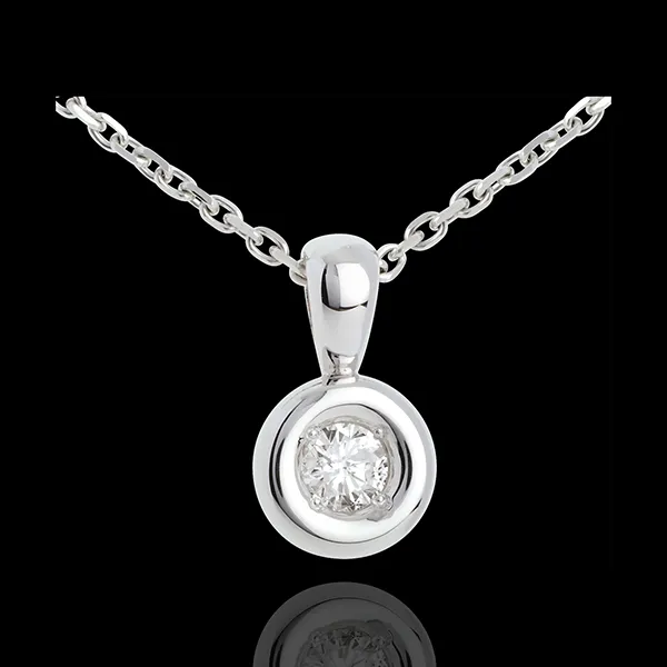 Anhänger Kelch in Weissgold - 0.23 Karat