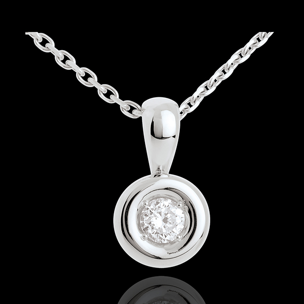 Anhänger Kelch in Weissgold - 0.28 Karat