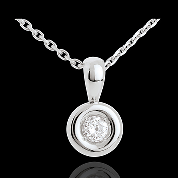 Anhänger Kelch in Weissgold - 0.28 Karat