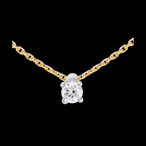 Collier Solitär in Gelbgold
