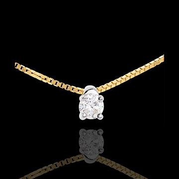 Collier Solitär in Gelbgold