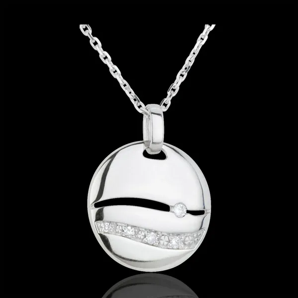 Collier Sunset Weißgold