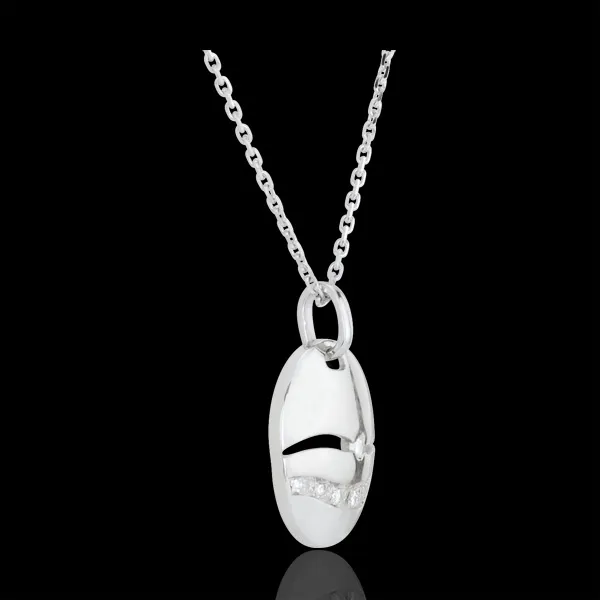 Collier Sunset Weißgold