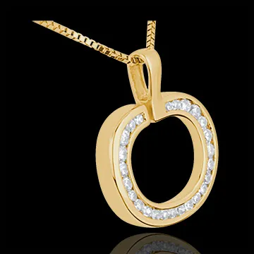 Diapple Anhänger Gelbgold