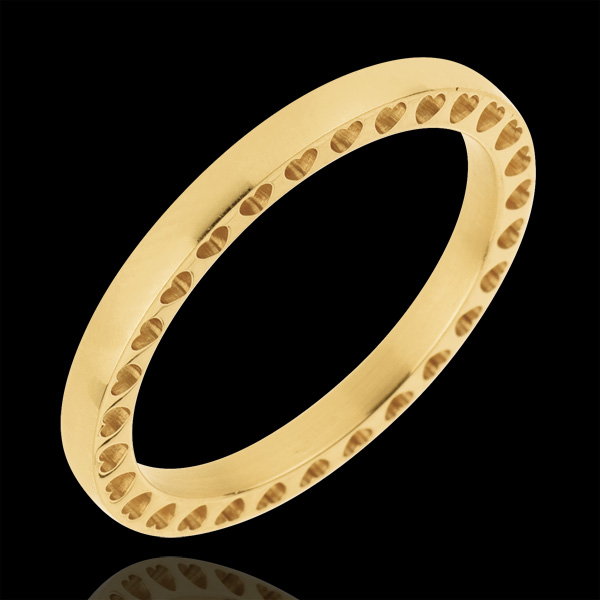 Wedding Ring In my Heart - Yellow gold