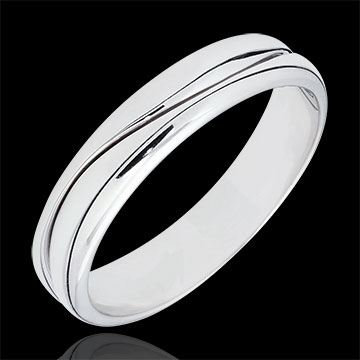 Ring Love - white gold wedding ring for men - 34 carat : Edenly ...