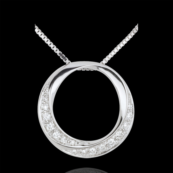 White Gold and Diamond Femme Necklace