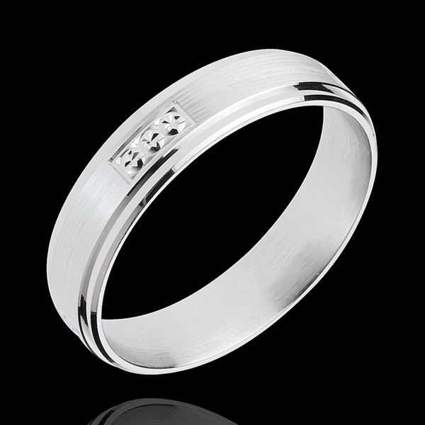 White Gold Hallmark Ring : Edenly jewellery