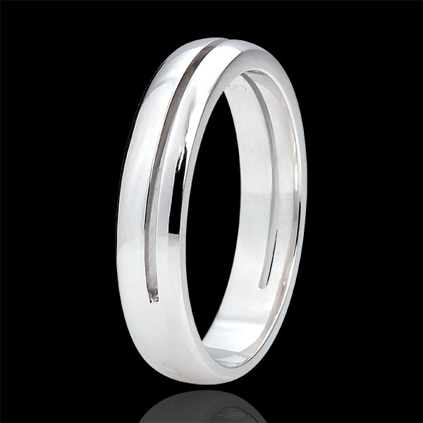 White Gold Olympia Wedding Band - Small Model - 18 carats