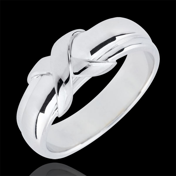 White Gold Sign Ring - 18 carats