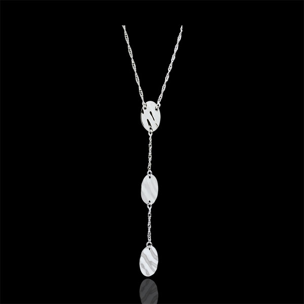 White Gold Three Suns Necklace