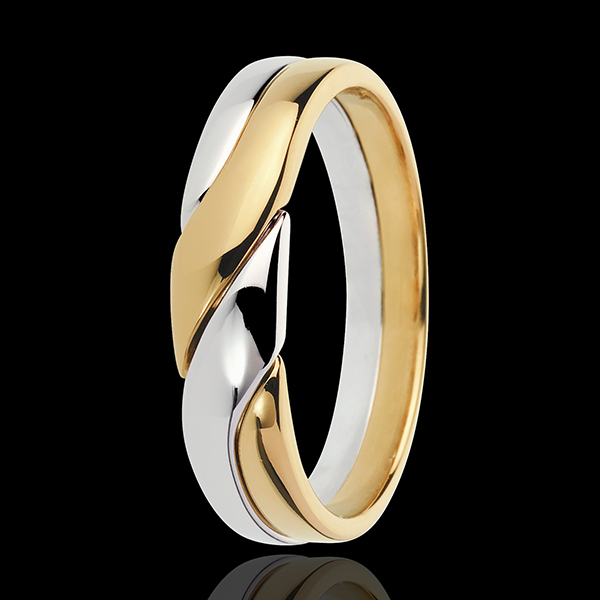 Yellow and White Gold Attraction Ring