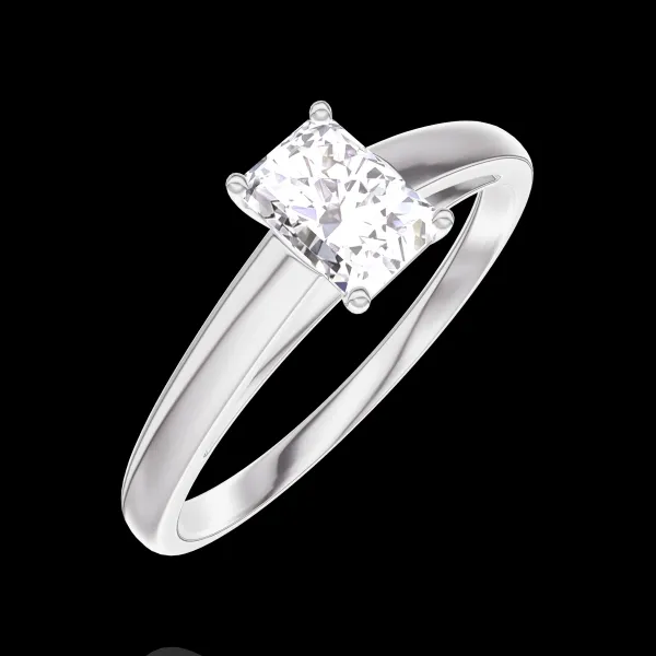 « L'Atelier » No. 180204 - Ring White gold 9 carats - Lab-grown diamond Baguette 0.3 Carats