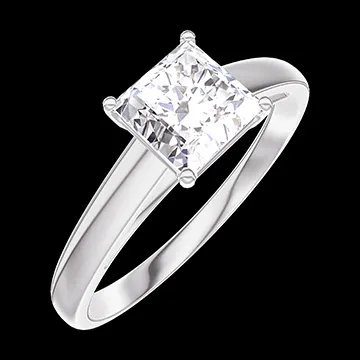 « L'Atelier » Nº164903 - Ring Weißgold 750/-(18Kt) - Diamant Prinzess 0.7 Karat