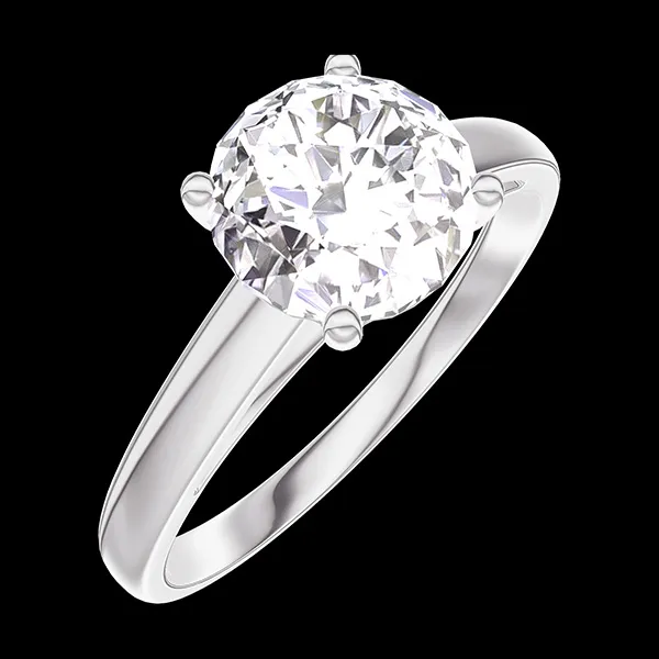 « L'Atelier » Nº167203 - Ring White gold 18 carats - Diamond white round 1 Carats