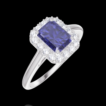 bague or blanc diamant rectangle bague or blanc diamant rectangle