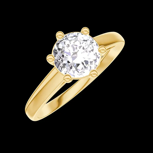 « L'Atelier » Nº418382 - Ring Yellow gold 18 carats - Diamond white round 0.7 Carats