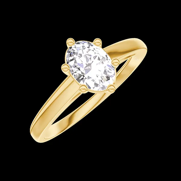 « L'Atelier » Nº420482 - Anello Oro giallo 18 carati - Diamante Ovale 0.5 Carati