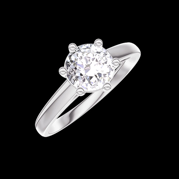 « L'Atelier » No. 425062 - Engagement ring White gold 18ct (750) - Lab-grown diamond Round 0.7 Carats