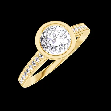« L'Atelier » Nº582866 - Anillo Oro amarillo 18 quilates - Diamante de laboratorio redondo 0.5 quilates - Engastado Diamante de laboratorio