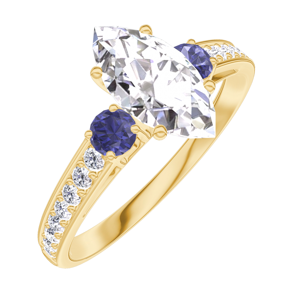 Bague Diamant Marquise - Votre bague de fiançailles - Maison