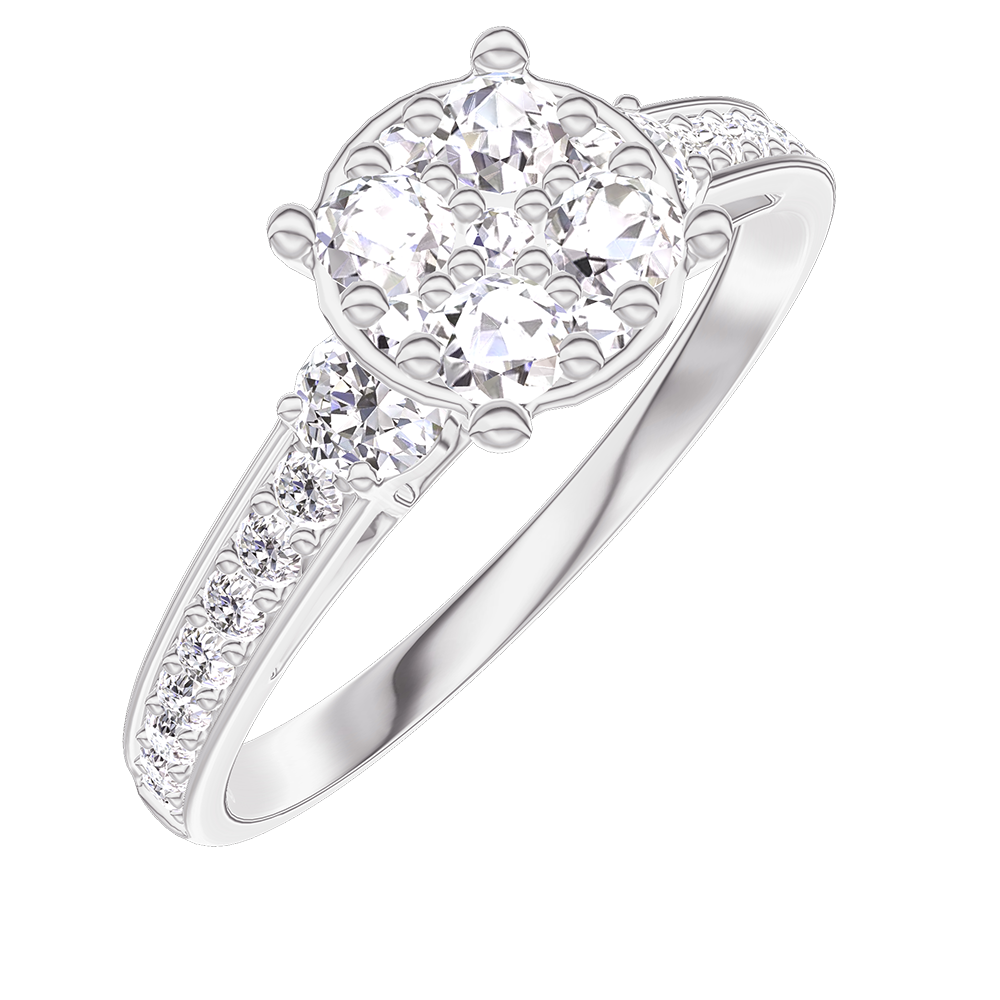 bague-or-blanc-9-carats-cluster-de-diamants-naturels-rond-quivalent