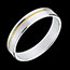 bague homme or blanc
