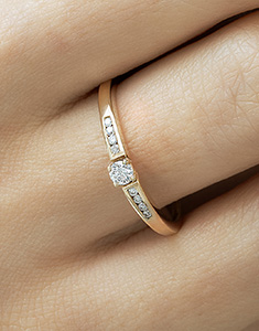 Origine Nº27 - Engagement rings Yellow gold 18 carats