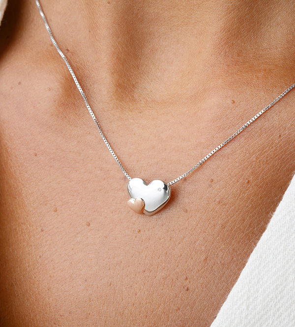 Précieux Secret Nº14 - Collier Or blanc et or rose 18 carats