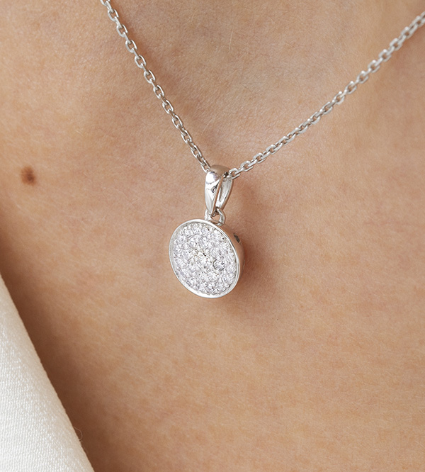 Fraicheur nº 12 - Collier Or blanc 9 carats