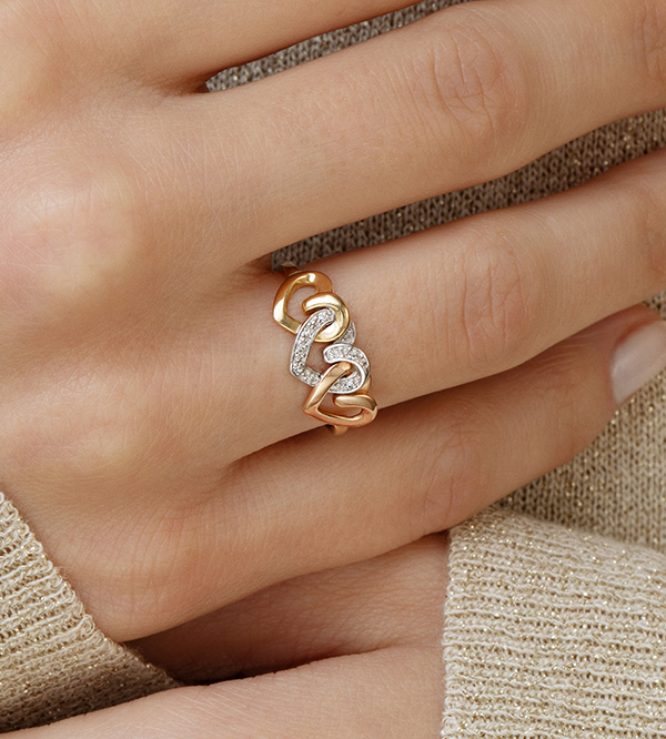 Précieux Secret Nº5 - Bague Trois ors 18 carats