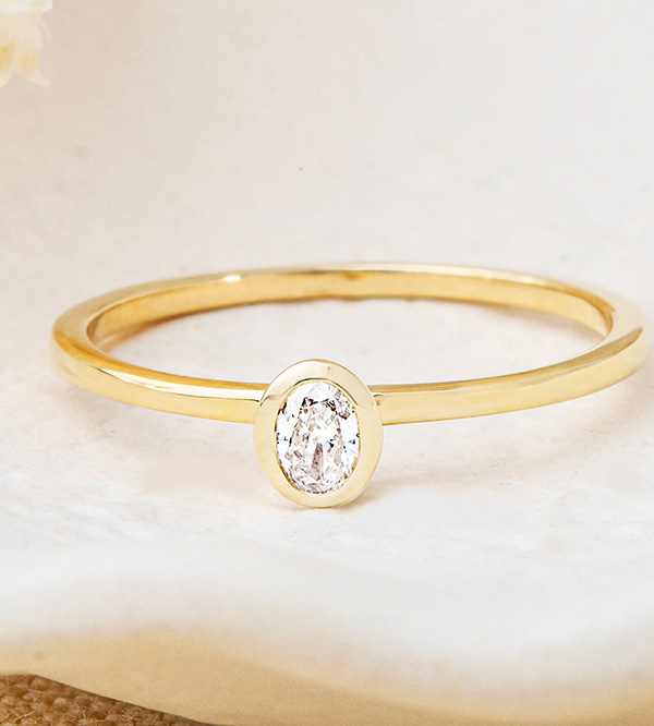Fraicheur Nº80 - Engagement rings Yellow gold 9 carats