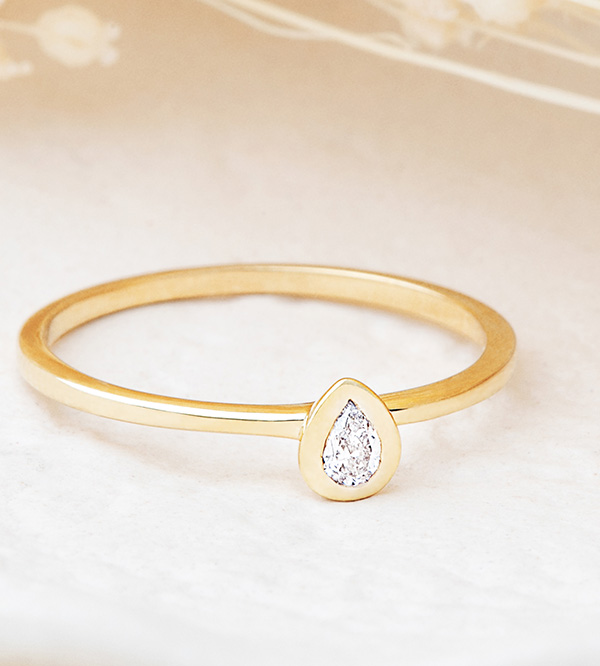 Fraicheur Nº82 - Engagement rings Yellow gold 9 carats