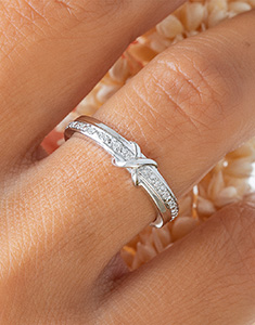Infini Nº17 - Wedding rings White gold 18 carats