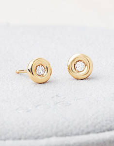 Origine Nº6 - Stud Earrings Yellow gold 18 carats